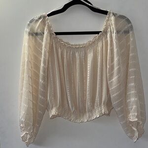 Elegant Cream Women's Top
